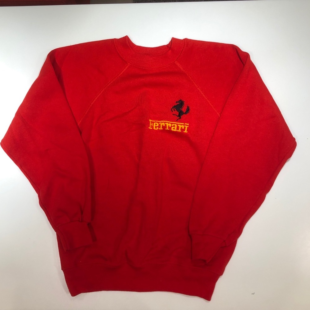 90s vintage bootleg Ferrari sweater testarossa